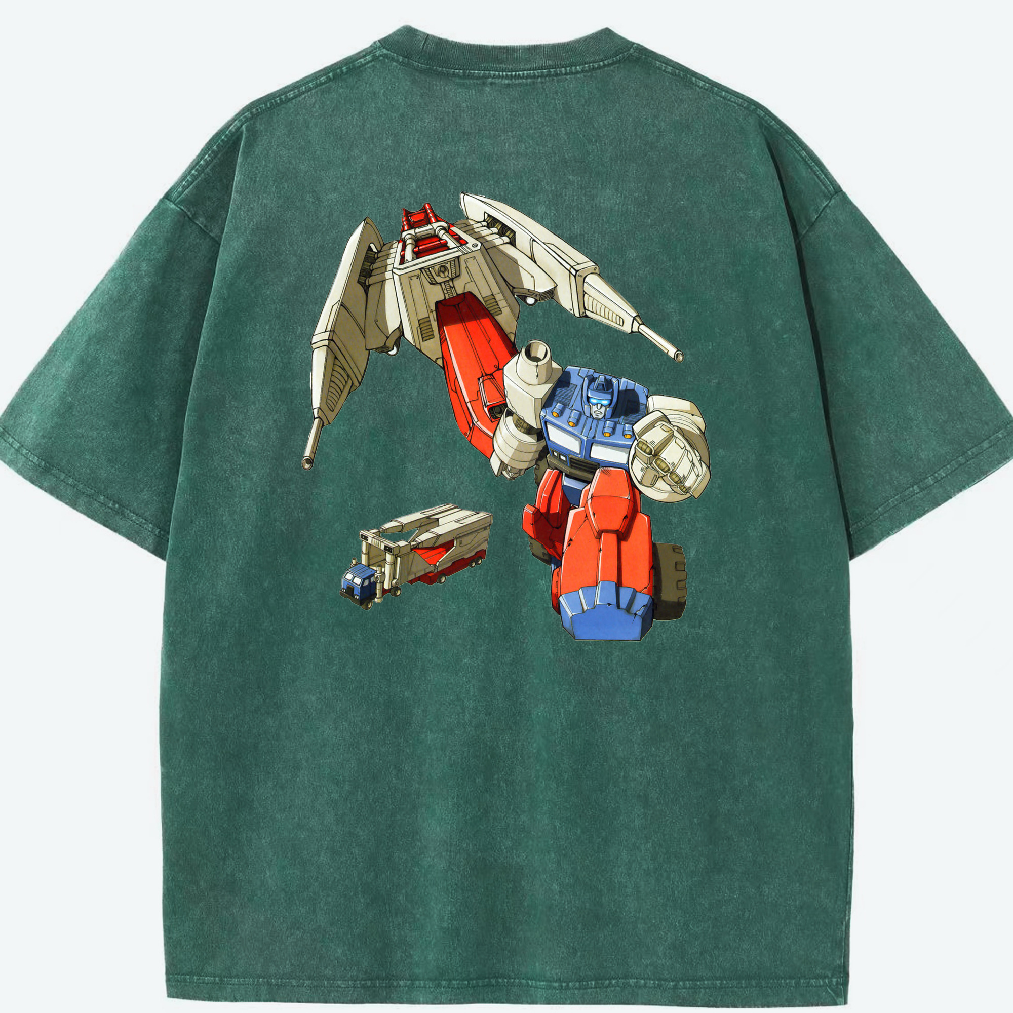 （画像用）  綿100% ヴィンテージ風 半袖Tシャツ（背面プリント）